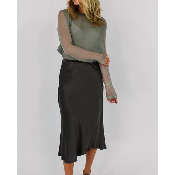 NEW VIVANA UCHITEL hand dyed top in grey - Picture 2 of 3